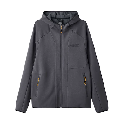 Skechers Outdoor Series FW24 Zip-Up Hooded Casual Jacket in Periscope Gray L424M015-0403