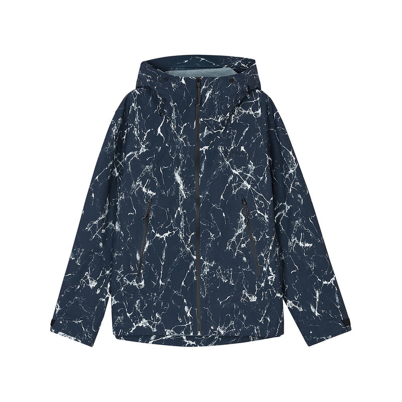 Skechers Outdoor Series Navy Splash Print Hooded Zip Jacket L324M036-0471