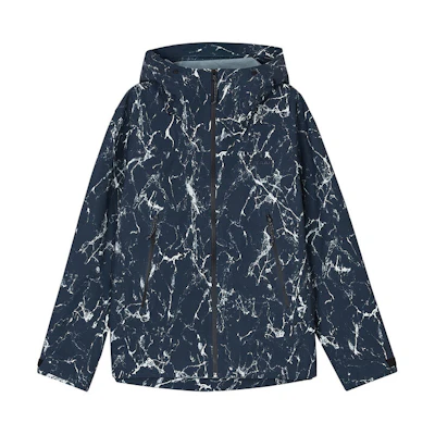 Skechers Outdoor Series Navy Splash Print Hooded Zip Jacket L324M036-0471