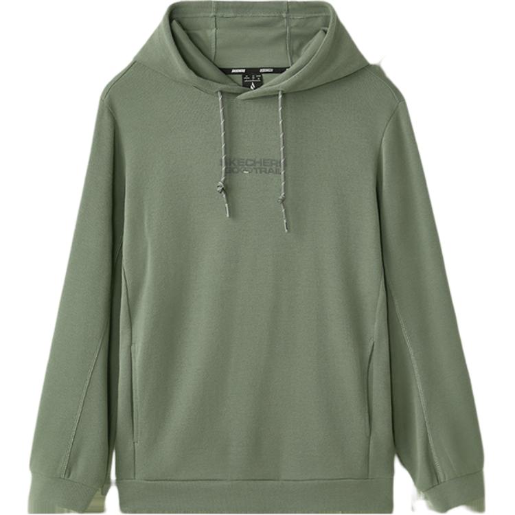 Skechers Outdoor Series Pullover Hoodie Letter Logo - Castor Gray L424M010-04DU