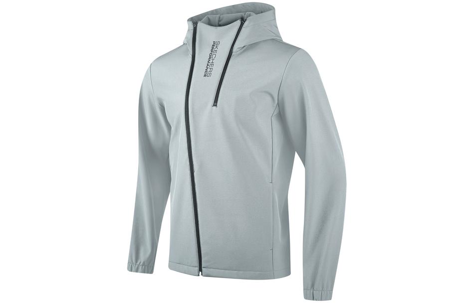 Skechers Outdoor Softshell Hooded Jacket - Waterproof, Warm, Casual - Gray P423M151-03KR