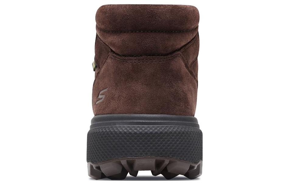 Lookbook 斯凯奇户外超轻棕色高帮鞋 55489-CHOC