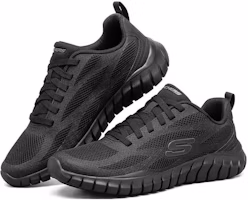 Lookbook Skechers Overhaul 2.0 耐磨透氣 低筒 運動休閒鞋 全黑
