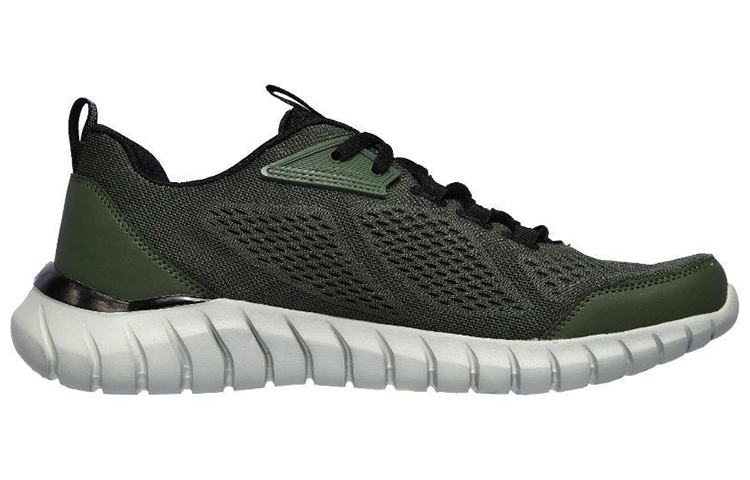 Order Skechers Overhaul 2.0 'Keselesaan Hijau Gelap' 232013-OLBK