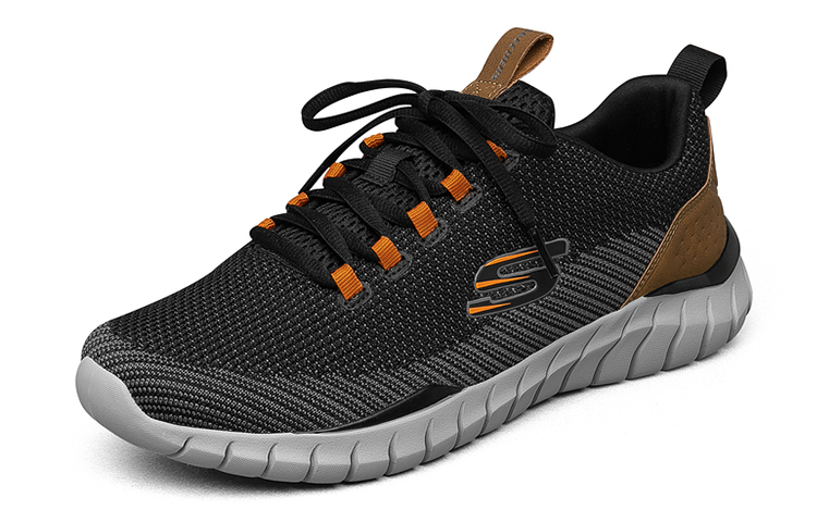 Lookbook Skechers Overhaul 'Hitam Coklat' 52913-BLK