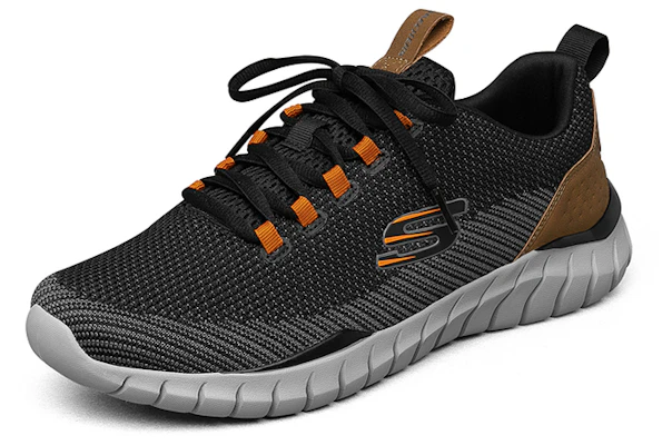 Skechers Overhaul 'Hitam Coklat' 52913-BLK Lookbook Skechers Overhaul 'Hitam Coklat' 52913-BLK