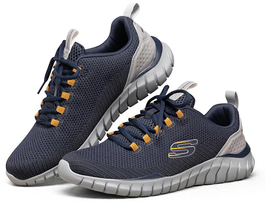 Skechers Overhaul 'Biru Laut' 52913-NVGY Lookbook Skechers Overhaul 'Biru Laut' 52913-NVGY
