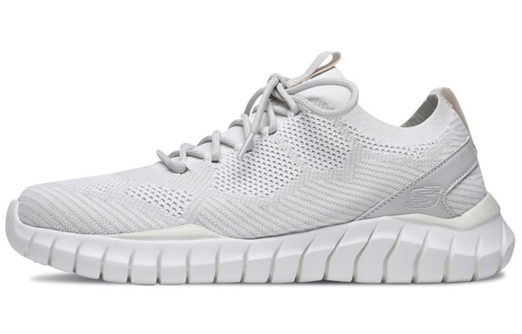 Skechers Overhaul Sneakers White/Grey 52820-NAT