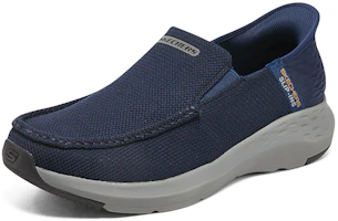 Lookbook Skechers 一腳蹬舒適 減震防滑耐磨 低幫 生活休閒鞋 男款 黑色
