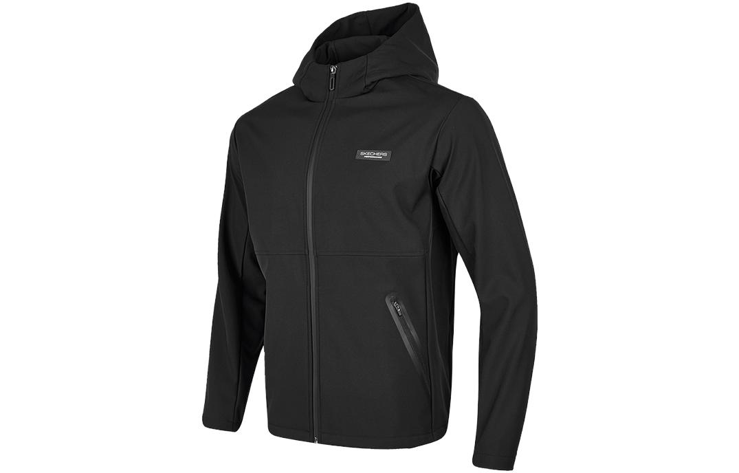 Skechers Performance Woven Logo Zip Hoodie Jacket Black P423M024-0018
