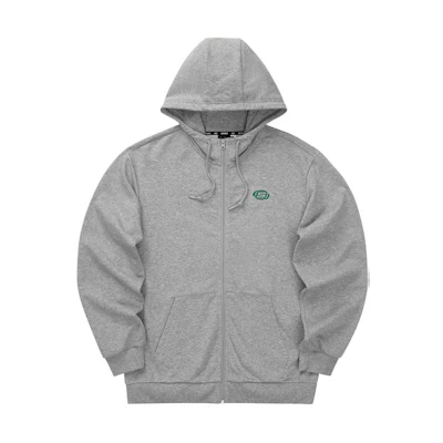 Skechers Plain Zipper Hoodie Unisex Mid-Grey L124U098-004F