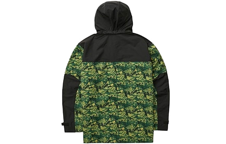 Skechers Printed Hooded Outdoor Jacket Green Camo Full-Print Design L321M132 圖 3
