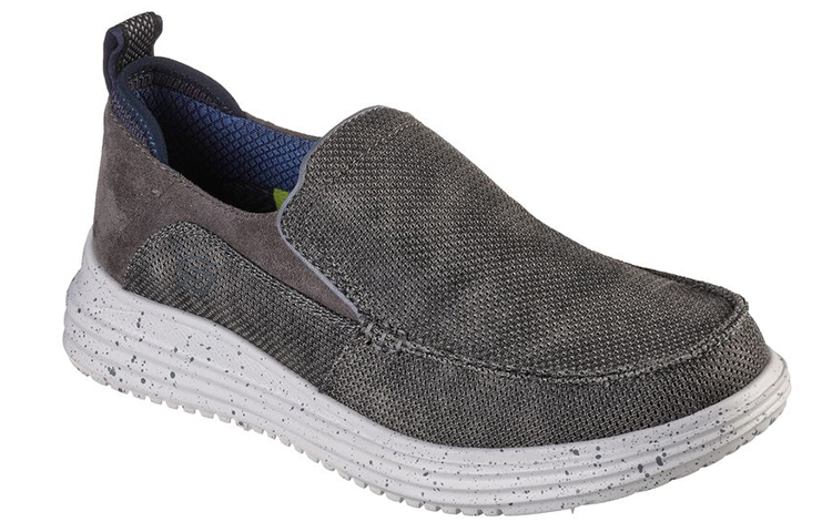 Lookbook Skechers Proven-Renco 'Gris Slip-On' zapatillas cómodas. 204568-CHAR