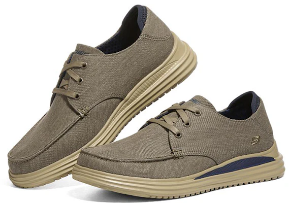 Skechers Proven "Khaki" - Baskets Skechers Homme Khaki 204471-KHK Lookbook Skechers Proven "Khaki" - Baskets Skechers Homme Khaki 204471-KHK