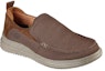 Lookbook Skechers Proven-Renco 'Kasut Santai Coklat Bernafas Anti-Slip' 204568-BRN