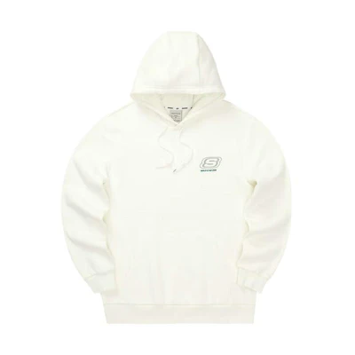 Skechers Pullover Hoodie Cotton White Long-Sleeve Casual Sweatshirt L322U090-0074