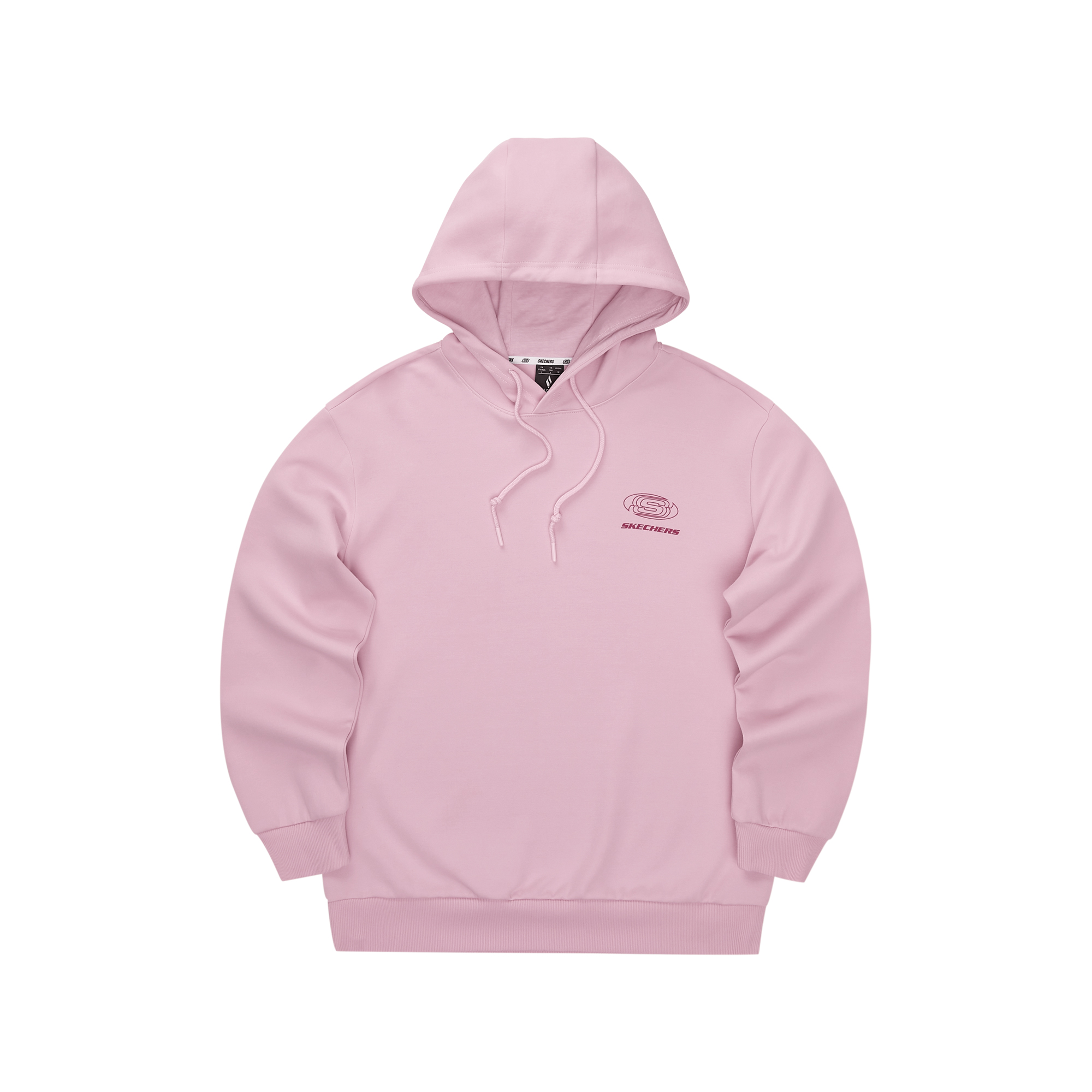 Skechers Pullover Hoodie Unisex Pink Comfortable Long Sleeve L324U099-04QT