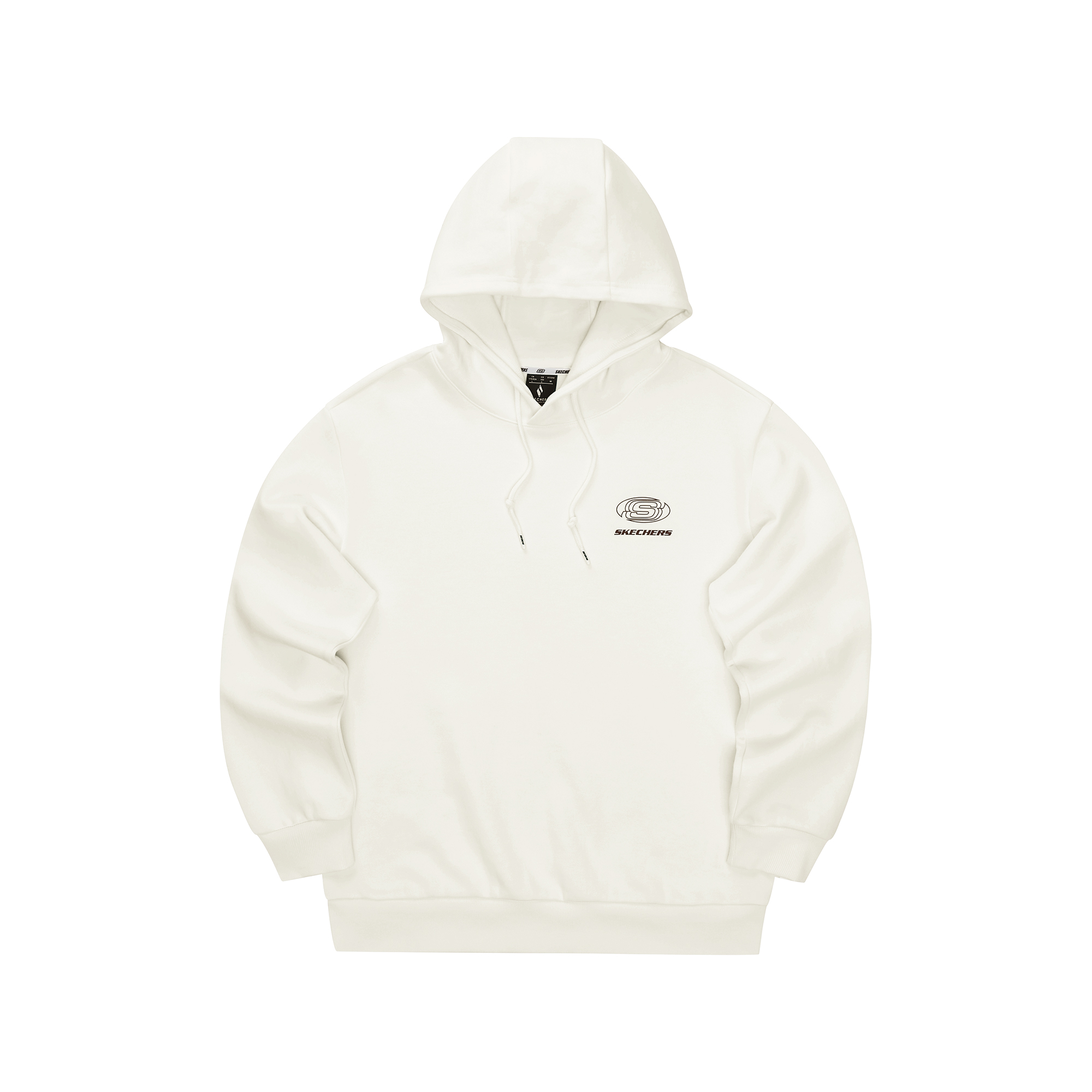 Skechers Pullover Hoodie Unisex White Comfortable Sweatshirt L324U099-0074