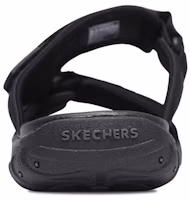 Shop Skechers Reggae 運動休閒拖鞋 黑色