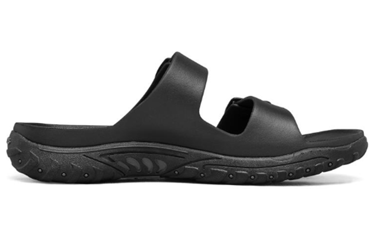 Order Skechers Reggae Casual Black Slippers 204150-BBK