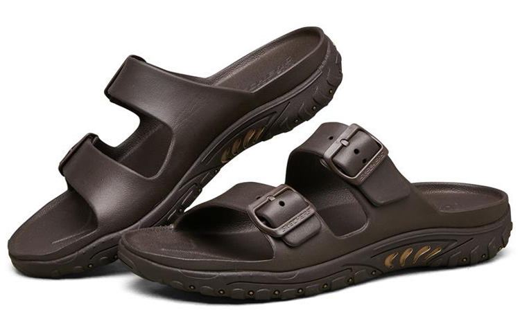 Lookbook Skechers Reggae Waller Sandal Tapak 'Coklat' 204150-CHOC