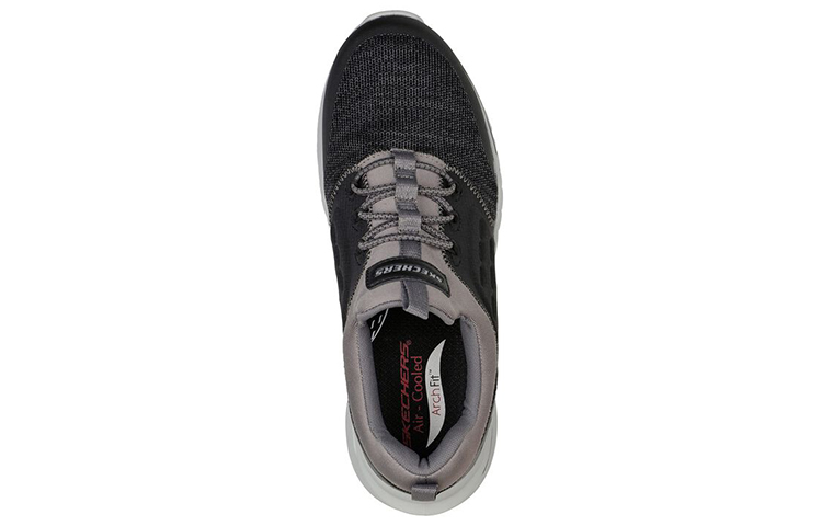 Shop Skechers Relaxed Fit: Arch Fit Orvan 'Verdigo Black Grey' 210433-BLK