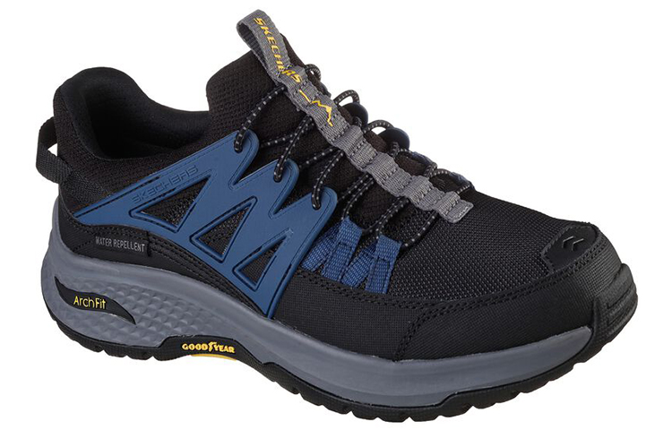 Lookbook Skechers Relaxed Fit: Arch Fit Ripple-Gilden 'Black Blue' 204583-BKBL