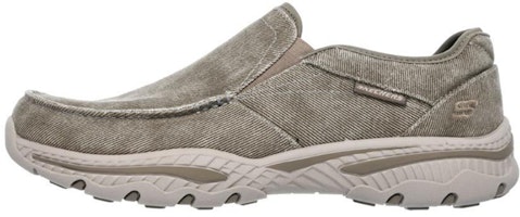 Skechers Relaxed Fit: Creston - Moseco 'Grey Brown Slip-On' 65355-TPE Skechers Relaxed Fit: Creston - Moseco 'Grey Brown Slip-On' 65355-TPE