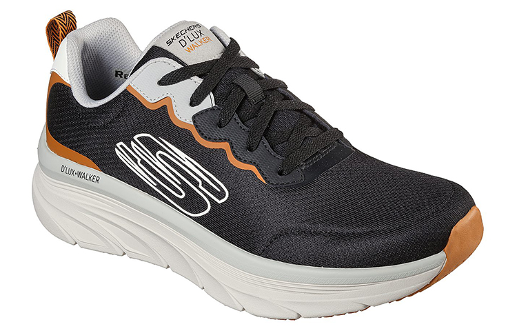Lookbook Skechers Relaxed Fit: D'lux Walker - Scrambler 'Black Brown White' 232264-BLK