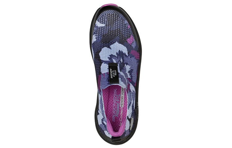 Shop Skechers Relaxed Fit: D'LUX Walker 'Black Purple' 149616-BKPR