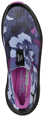 Skechers Relaxed Fit: D'LUX Walker 'Hitam Ungu' 149616-BKPR Shop Skechers Relaxed Fit: D'LUX Walker 'Hitam Ungu' 149616-BKPR