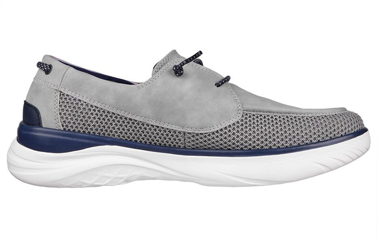 Order Skechers Relaxed Fit: Glassell-Alamedo 'Breathable Grey Blue Low-Top Casual' 204617-GRY