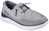 Lookbook Skechers Relaxed Fit: Glassell-Alamedo 'Kasut Kasual Abu-Biru Muda Bernafas' 204617-GRY