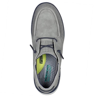 Skechers Relaxed Fit: Glassell-Alamedo 'Kasut Kasual Abu-Biru Muda Bernafas' 204617-GRY Shop Skechers Relaxed Fit: Glassell-Alamedo 'Kasut Kasual Abu-Biru Muda Bernafas' 204617-GRY