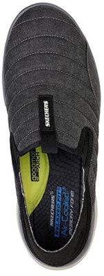 Skechers Relaxed Fit: Glassell-Milroy 'Hitam Slip-On' 204618-BKCC Shop Skechers Relaxed Fit: Glassell-Milroy 'Hitam Slip-On' 204618-BKCC