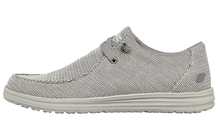Skechers Relaxed Fit: Melson-Remie 'Black White Stripe' 66386-LTGY