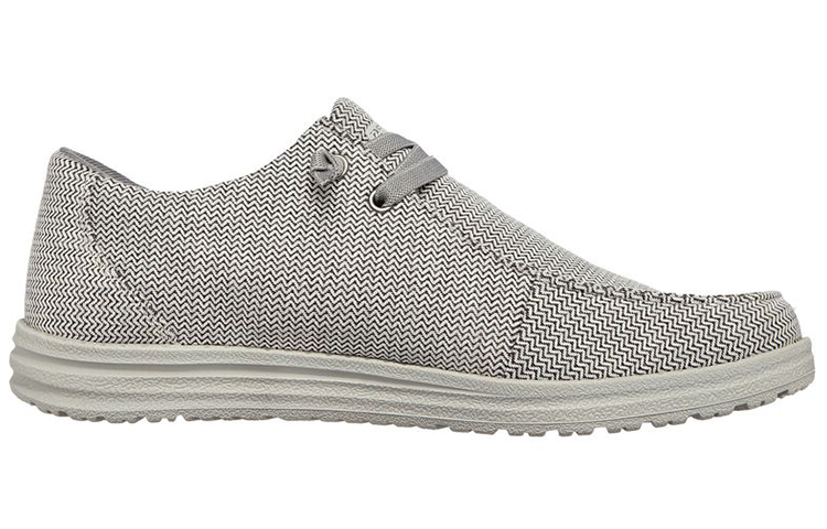Order Skechers Relaxed Fit: Melson-Remie 'Black White Stripe' 66386-LTGY