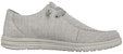 Skechers Relaxed Fit: Melson-Remie 'Hitam Putih Jalur' 66386-LTGY