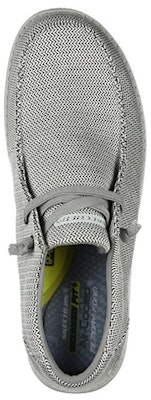 Skechers Relaxed Fit: Melson-Remie 'Black White Stripe' 66386-LTGY Lookbook Skechers Relaxed Fit: Melson-Remie 'Black White Stripe' 66386-LTGY