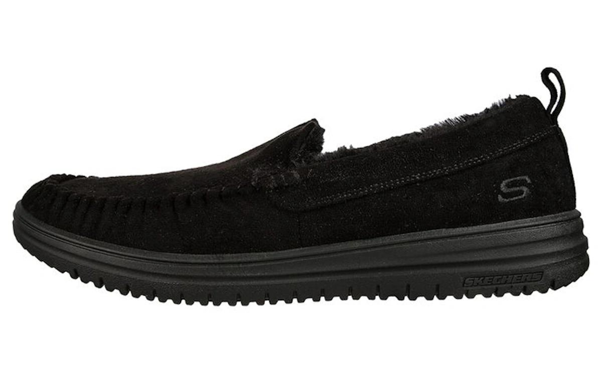 Skechers Relaxed Fit: Murette-Ghetti 'Black Low-Top Comfort Casual'