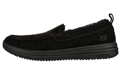 Skechers Relaxed Fit: Murette-Ghetti 'Black Low-Top Comfort Casual'