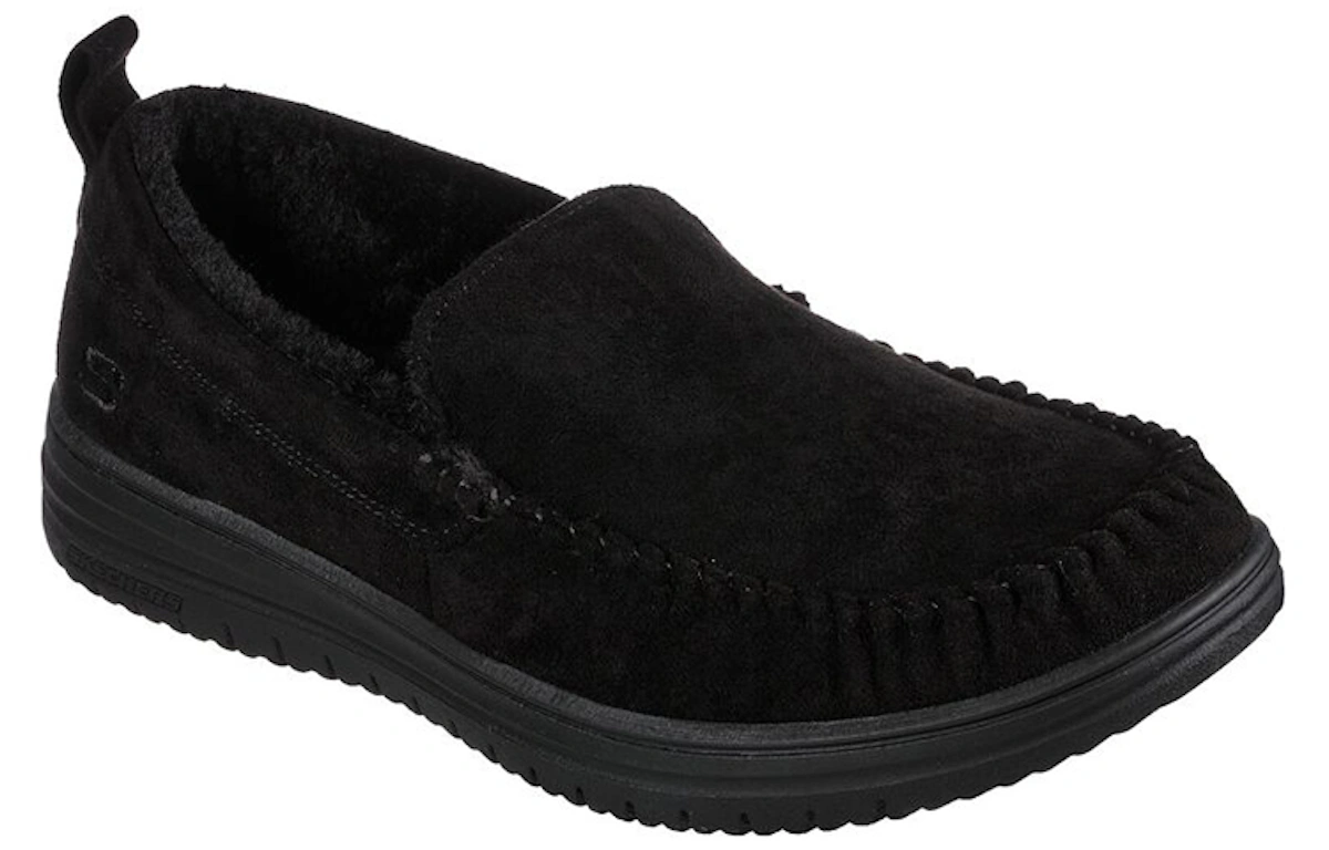 Skechers Relaxed Fit: Murette-Ghetti 'Black Low-Top Comfort Casual'