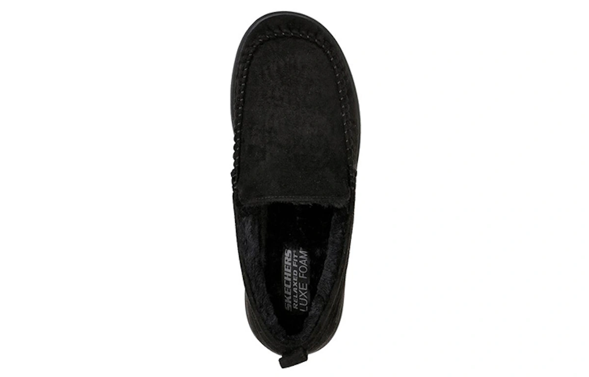 Skechers Relaxed Fit: Murette-Ghetti 'Black Low-Top Comfort Casual'