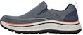 Skechers Relaxed Fit: Remaxed - Edlow 'Navy' Lelaki Kasual Warna Biru Tua 204375-NVY