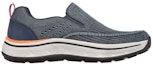 Order Skechers Relaxed Fit: Remaxed - Edlow 'Navy' Lelaki Kasual Warna Biru Tua 204375-NVY