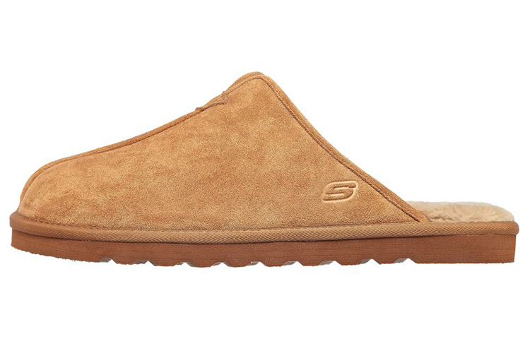 Skechers Relaxed Fit: Renten-Palco 'Tan Slip-On CMFT Slides'