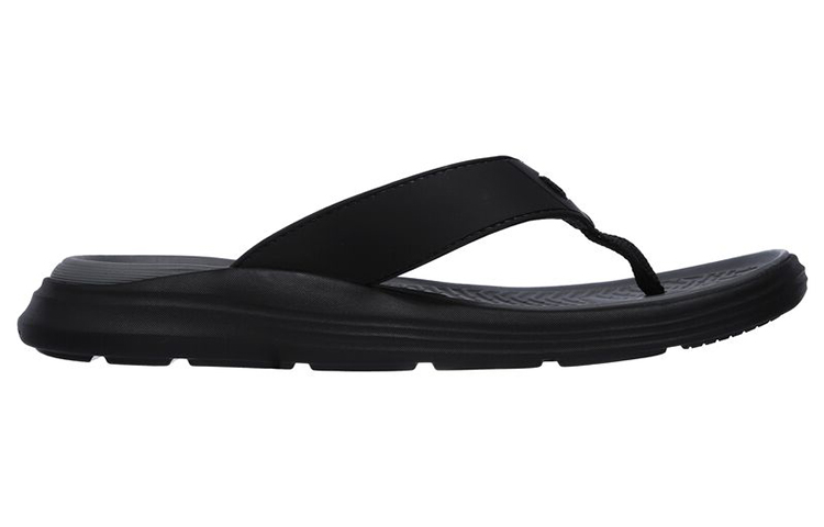 Order Skechers 寬鬆舒適版: Sargo-Sunview 人字拖鞋 黑灰