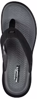 Shop Skechers 寬鬆舒適版: Sargo-Sunview 人字拖鞋 黑灰