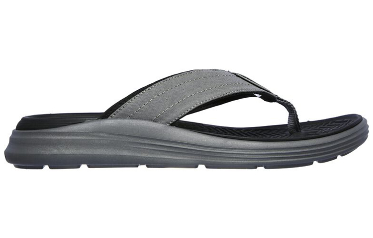Order Skechers Relaxed Fit: Sargo 運動休閒人字拖鞋 木炭黑