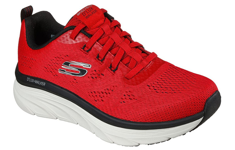 Lookbook Skechers Relaxed Fit D'Lux Walker-Commuter 'Red White' 232261-RDBK